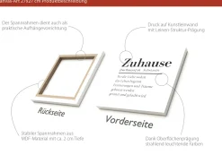 PRO ART Keilrahmenbild ZUHAUSE