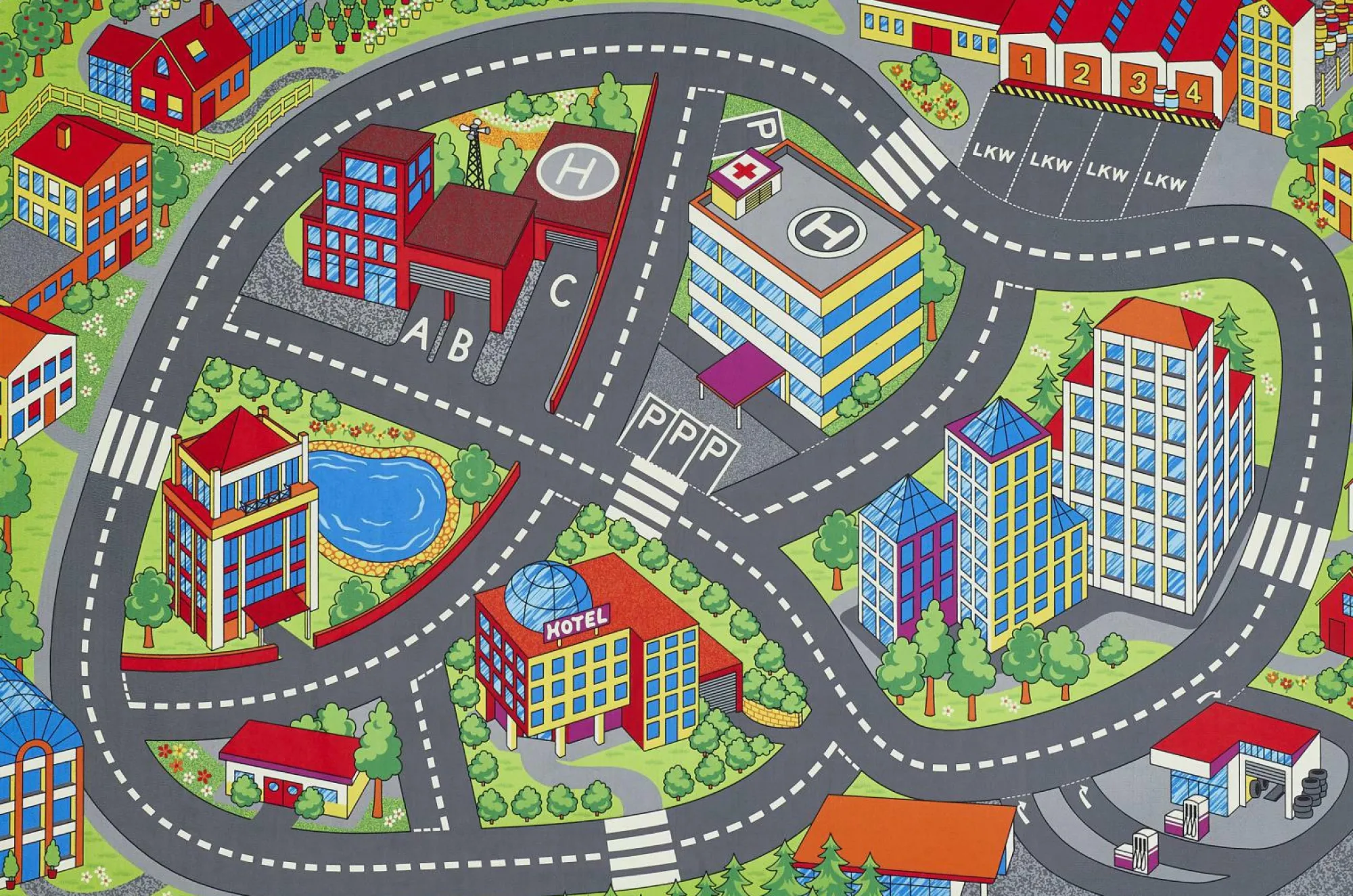 Kinder Sonstige Kinderteppich SPIELSTAßE