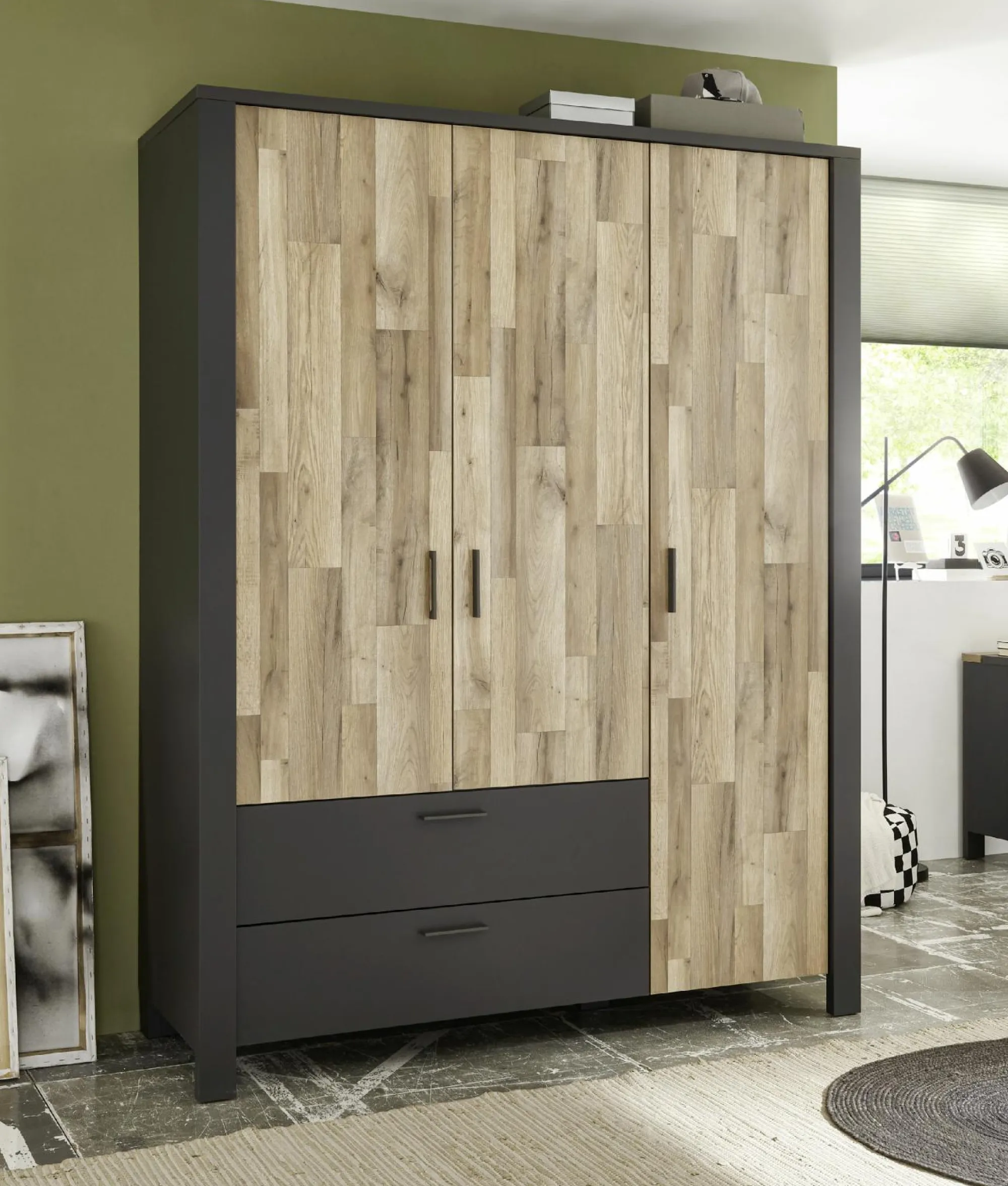 Discount HARPER Kleiderschrank BRAGA