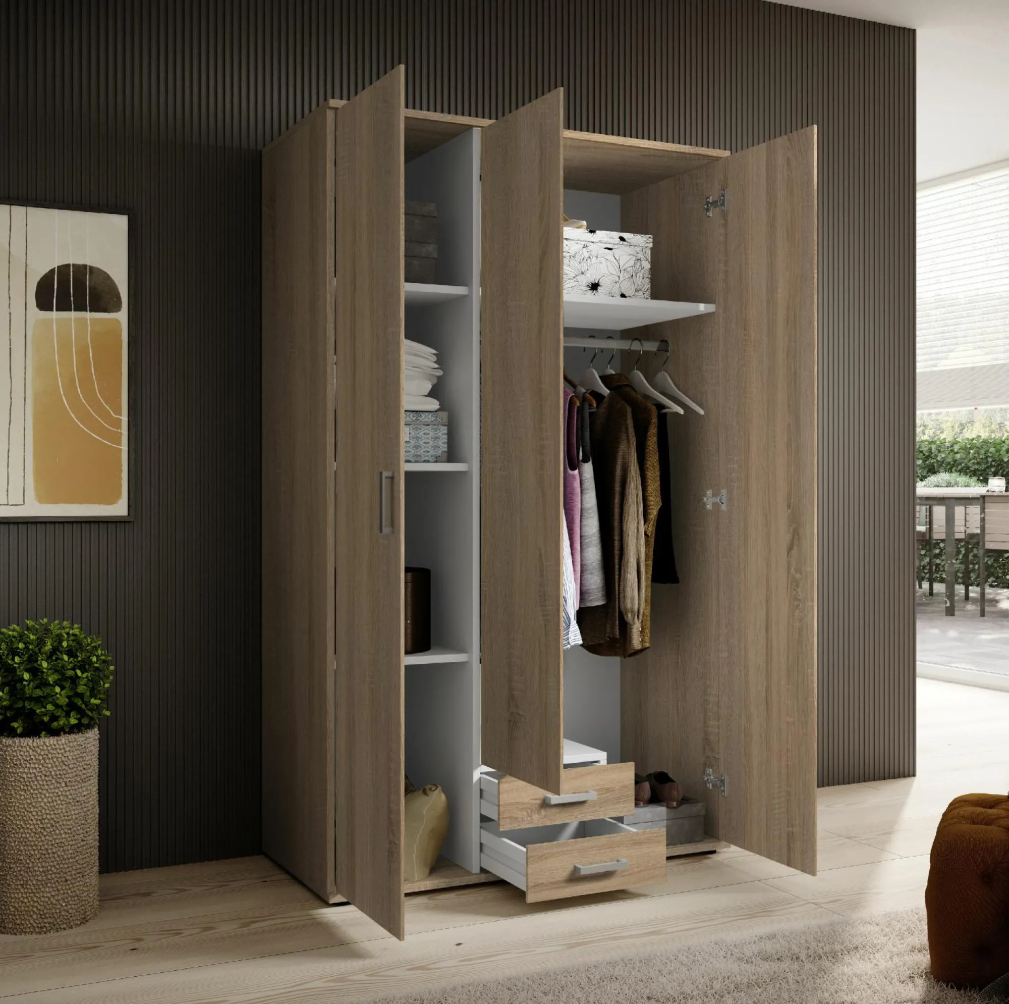 Discount HARPER Kleiderschrank BREST