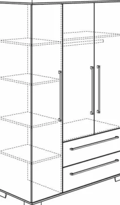 PAIDI Kleiderschrank KIRA