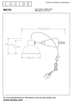 New LUCiDE Klemmleuchte MOYS
