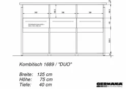 New GERMANIA Kombitisch Duo