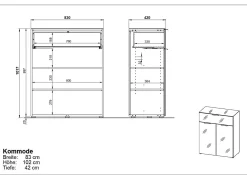 Online HARPER Kommode GUNJUR