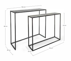 Hot ANDREA BIZZOTTO Konsole TAHIR 2er Set