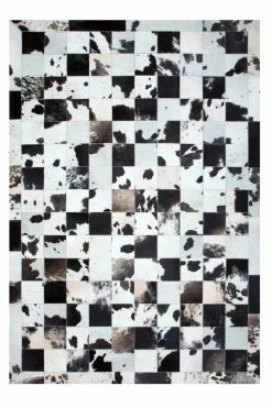 Best Sonstige Lederteppich Black/White