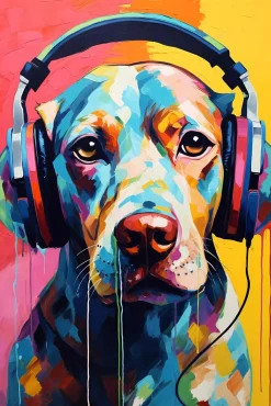 Sonstige Leinwandbild DOGGY SOUND