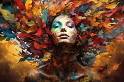 New Sonstige Leinwandbild DREAM OF LEAVES