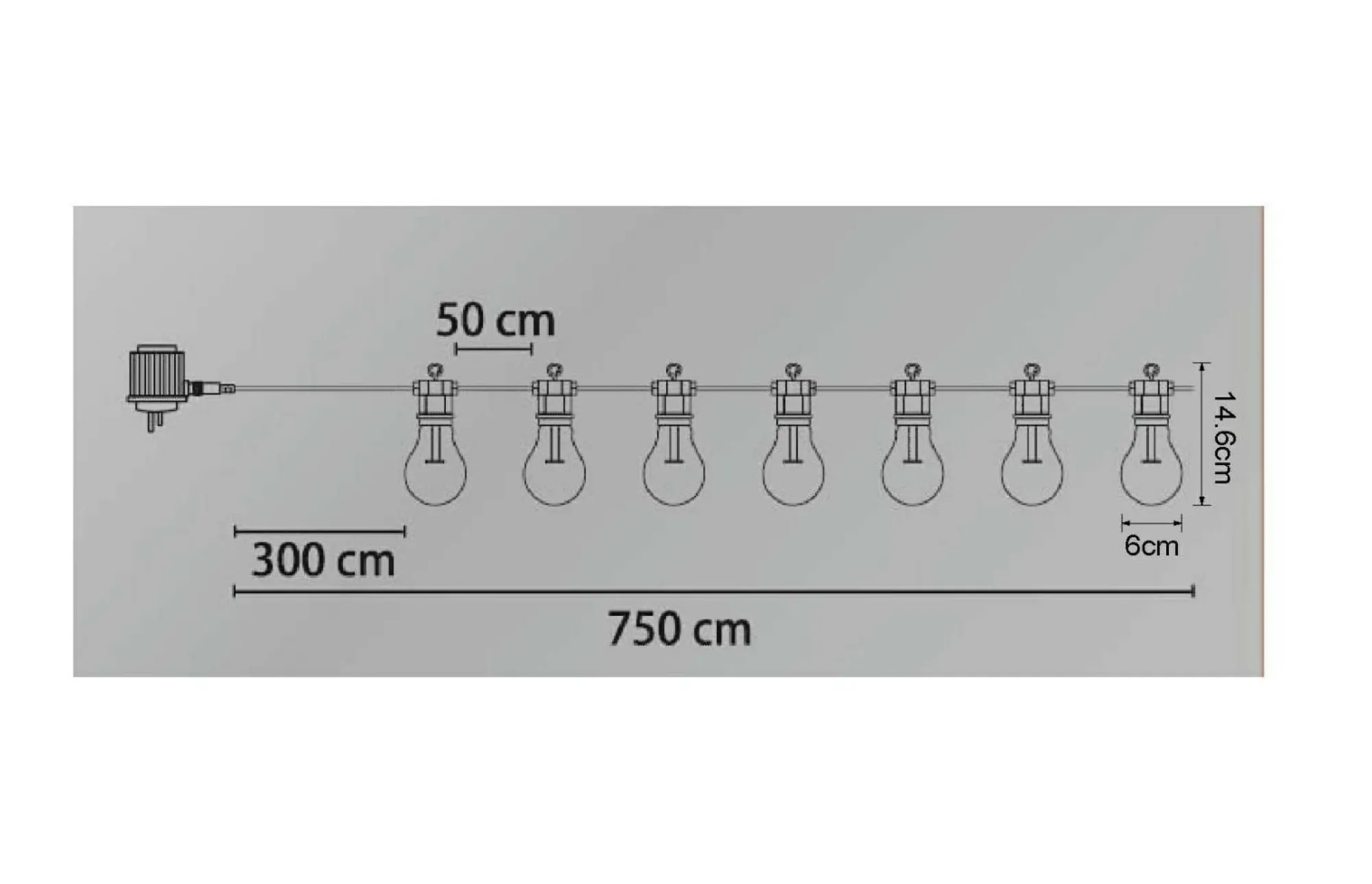 GLOBO Lighting Lichterkette LED NIRVANA