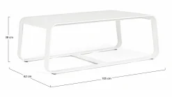 ANDREA BIZZOTTO Loungetisch MERRIGAN weiss