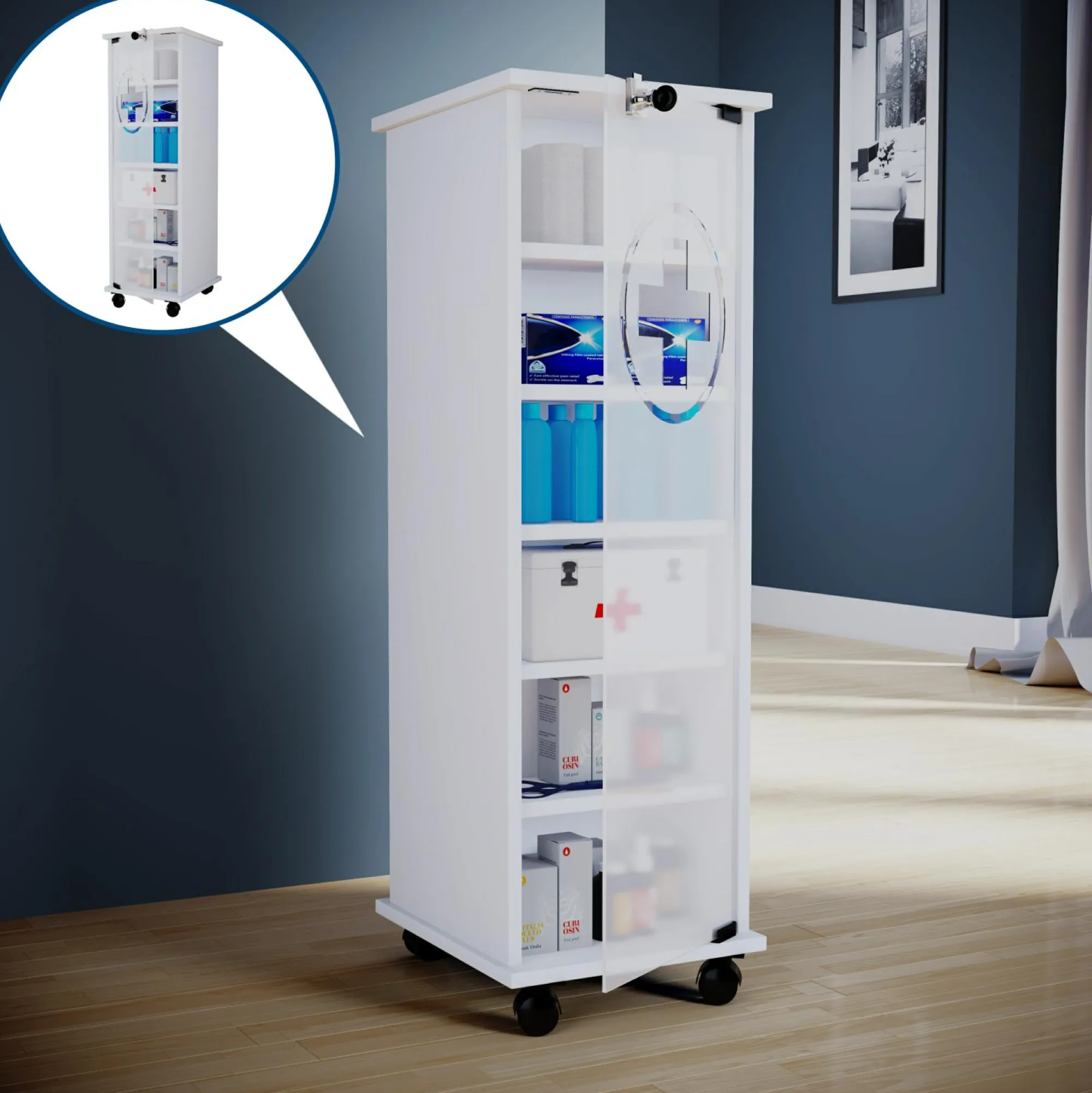 VCM Medizinschrank NILASU