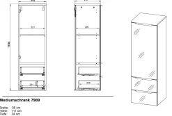 Outlet GERMANIA Midischrank VASIO