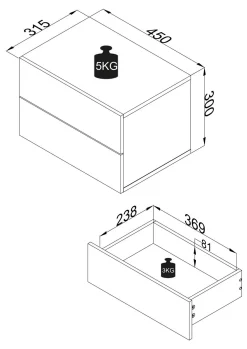 Sale VCM Nachttisch USAL
