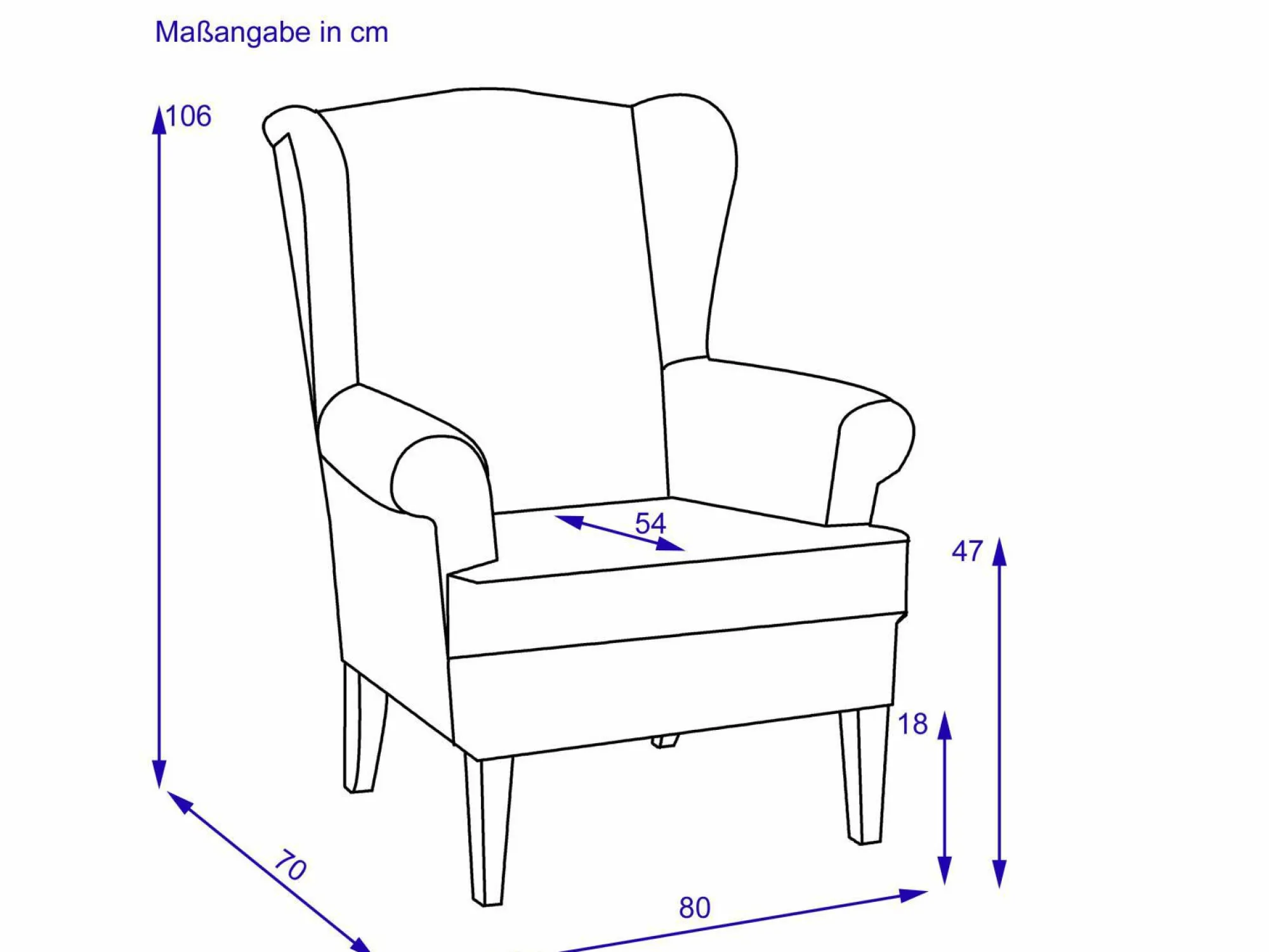 Outlet Sonstige Ohrensessel LUMINARA-B