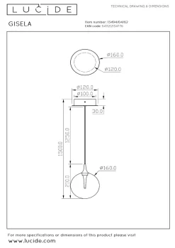 Clearance LUCiDE Pendelleuchte GISELA