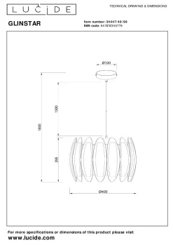 Clearance LUCiDE Pendelleuchte GLINSTAR