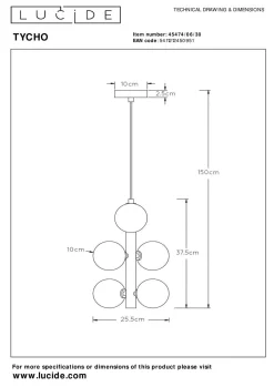 Best LUCiDE Pendelleuchte TYCHO
