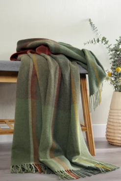 Biederlack Plaid CASHMERE grün