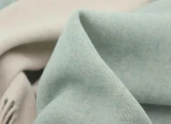 New Biederlack Plaid salvia-creme