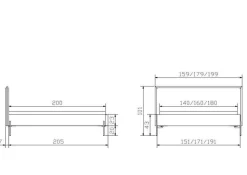 HASENA Polsterbett NORA