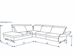 Clearance HUKLA Polsterecke DAVINO