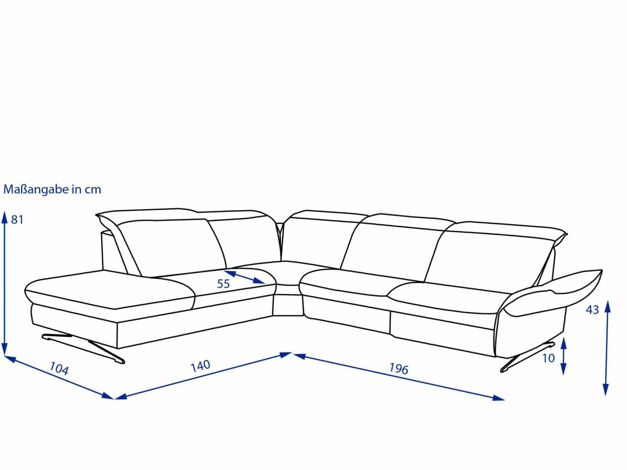 Clearance HUKLA Polsterecke DAVINO