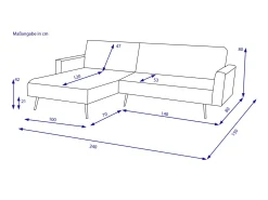 Clearance HARPER Polsterecke HAMADAN