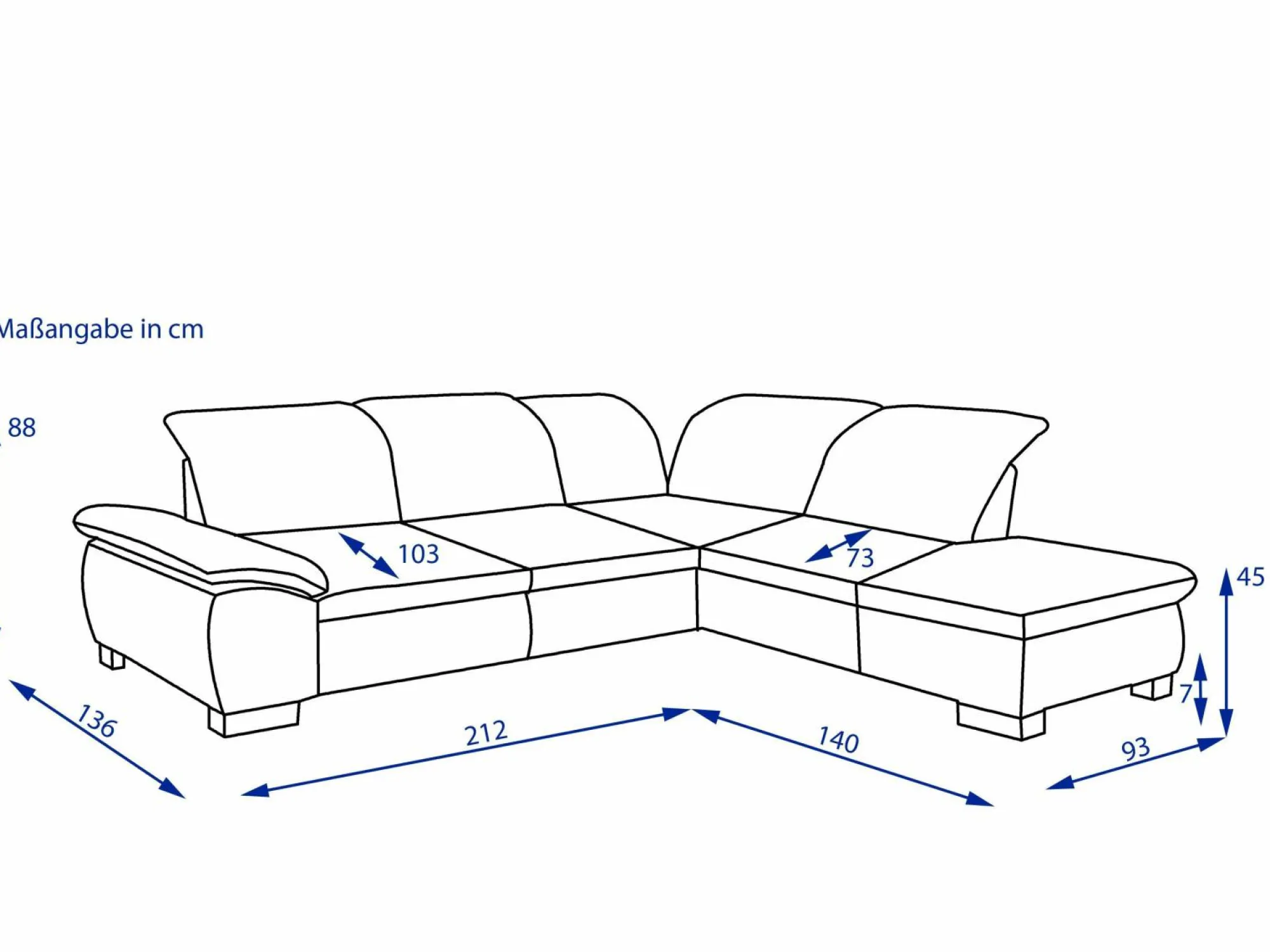 Online vito Polsterecke FULLA