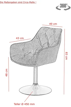 Outlet HELA Polsterstuhl BIRTE