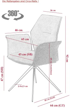 Sale HELA Polsterstuhl SUSANNE I