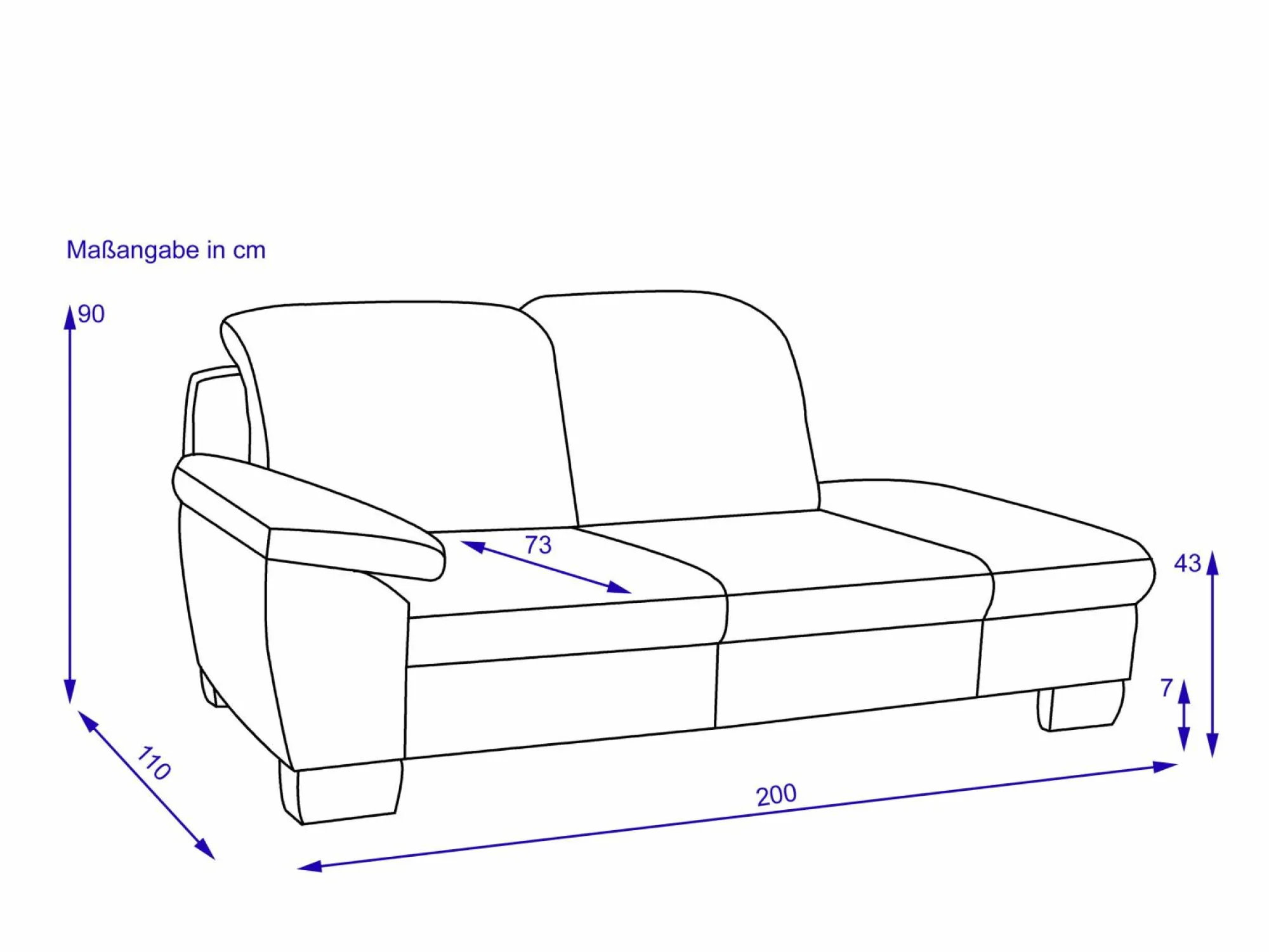 New MONDO Recamiere GIANNA