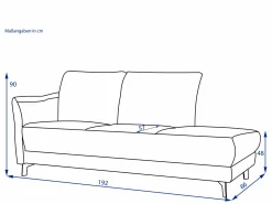 MONDO Recamiere PIATTO