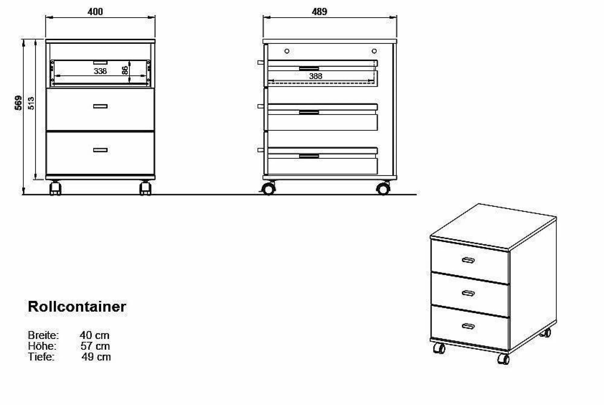 GERMANIA Rollcontainer ALTINO