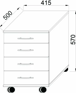 Online VCM Rollcontainer LONA MINI