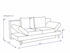 New Elastoform Schlafsofa REIKO