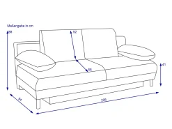 Clearance HARPER Schlafsofa JAEN