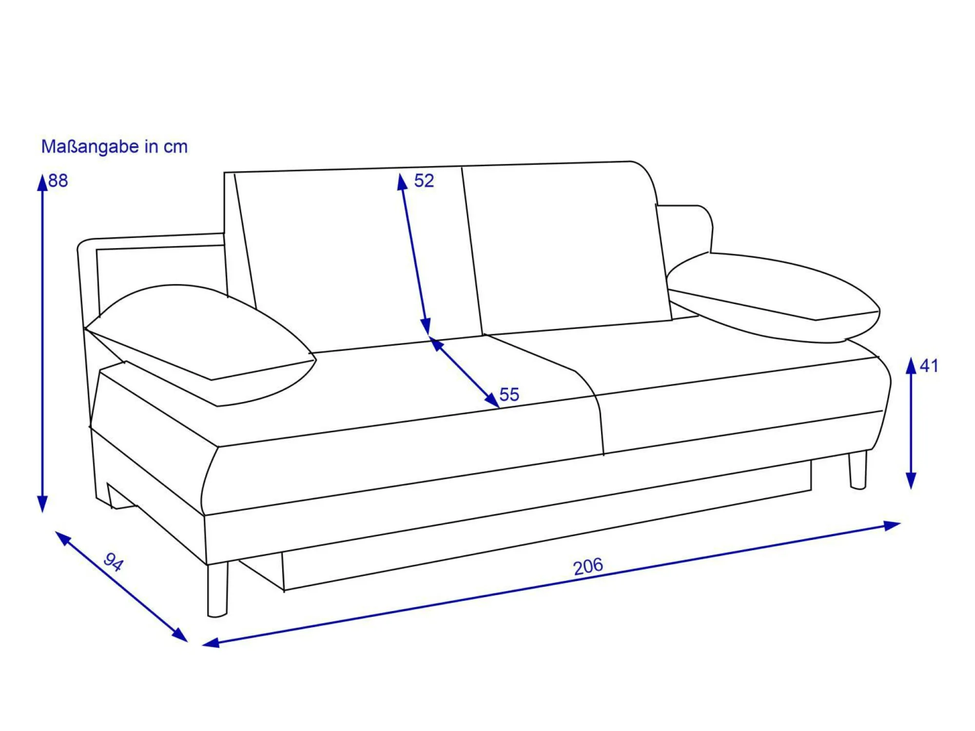 Clearance HARPER Schlafsofa JAEN