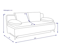 Discount HARPER Schlafsofa JALGAON