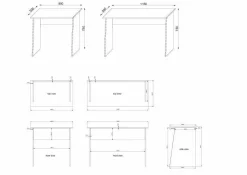 Clearance VCM Schreibtisch MASOLA Mini