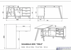 Outlet GERMANIA Schreibtisch Oslo