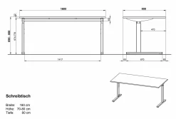 Sale GERMANIA Schreibtisch PROFI 2.0