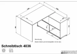 GERMANIA Schreibtisch Slide