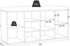 Clearance VCM Schuhbank HINSOL