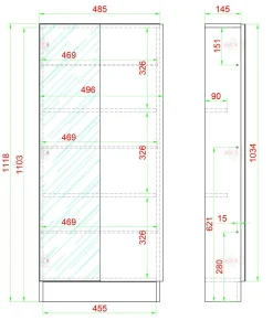 VCM Schuhschrank FULISA