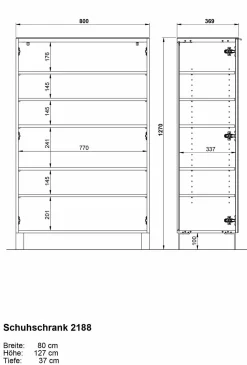 vito Schuhschrank SIRIANO PLUS