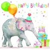 New DESIGN@HOME Servietten BIRTHDAY ELEPHANT
