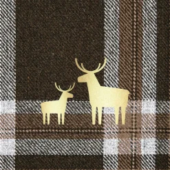 Discount DESIGN@HOME Servietten CHECK AND DEER