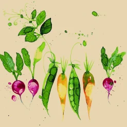 DESIGN@HOME Servietten GREEN VEGETABLE