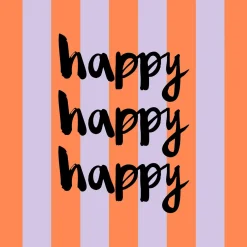 DESIGN@HOME Servietten HAPPY