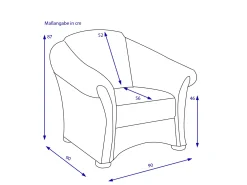 Best Rolf Weber Sessel SOSBERG